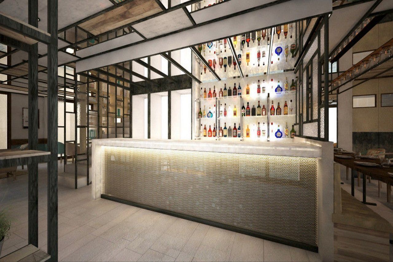 Bo Hotel Palma エクステリア 写真 3D rendering of the bar